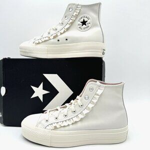 Converse Chuck Taylor All Star Lift Hi Top Shoes Leather Platform Women's 9.5